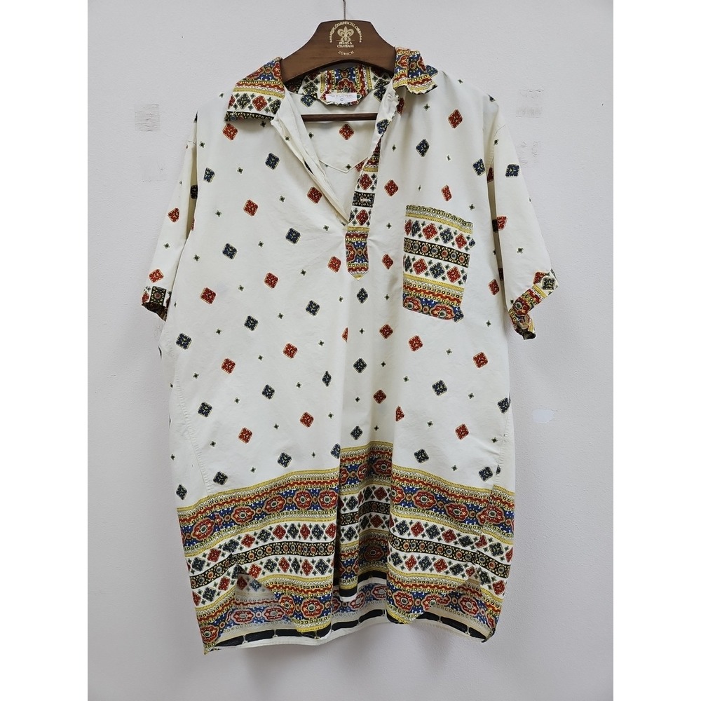 Vtg Weldon Lightweight Night Shirt Sleep Shirt Womens Retro Unique Colorful